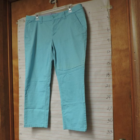 JCP women's pants sz 12 blue-green - Picture 9 of 9